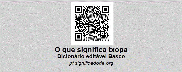 TXOPA - Basco, dicionário colaborativo
