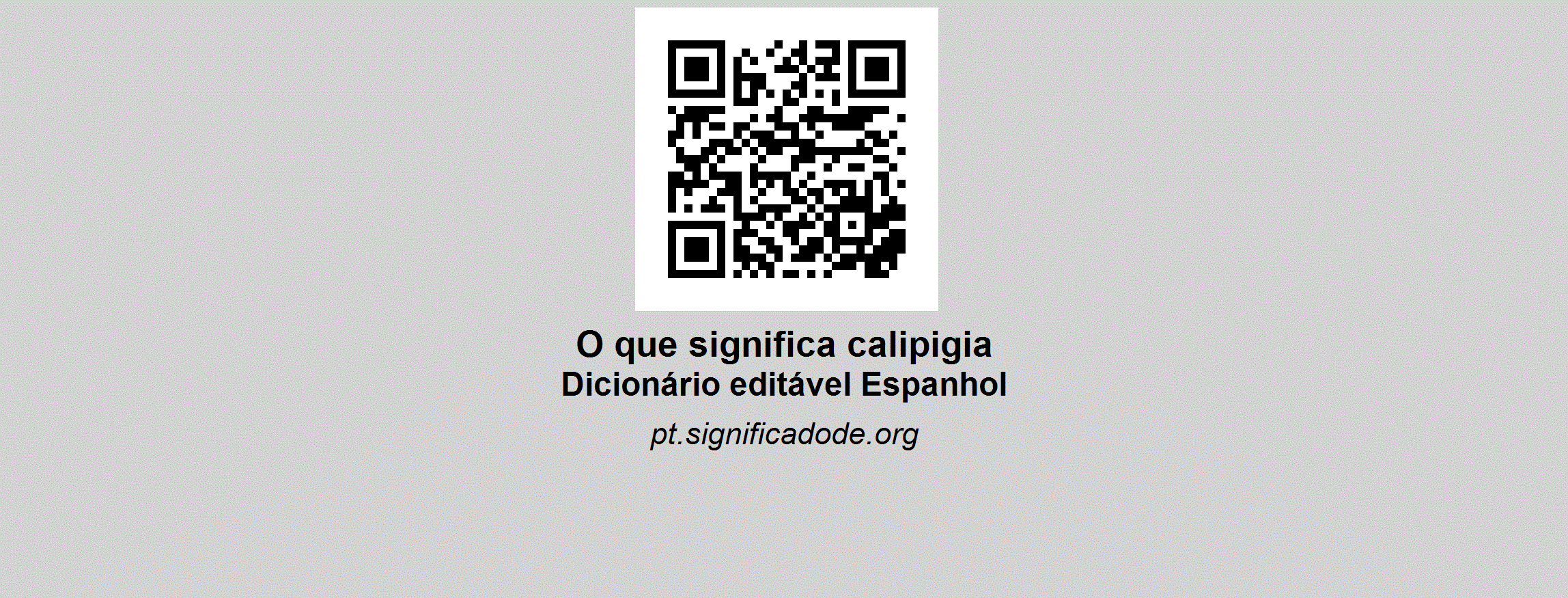 CALIPIGIA - Espanhol, dicionário colaborativo