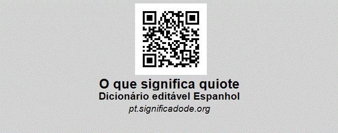 QUIOTE - Espanhol, dicionário colaborativo
